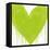 Big Hearted Chartreuse Green-Lindsay Rodgers-Framed Stretched Canvas