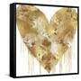 Big Hearted Gold and White-Lindsay Rodgers-Framed Stretched Canvas