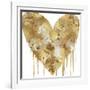 Big Hearted Gold and White-Lindsay Rodgers-Framed Art Print