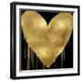 Big Hearted Gold on Black-Lindsay Rodgers-Framed Art Print