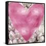 Big Hearted Pink on Flowers-Lindsay Rodgers-Framed Stretched Canvas