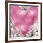 Big Hearted Pink on Flowers-Lindsay Rodgers-Framed Art Print