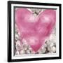 Big Hearted Pink on Flowers-Lindsay Rodgers-Framed Art Print