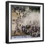 Big Herd of Wildebeest is about Mara River. Great Migration. Kenya. Tanzania. Masai Mara National P-GUDKOV ANDREY-Framed Photographic Print