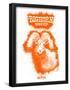 Big Horn Sheep Spray Paint Orange-Anthony Salinas-Framed Poster