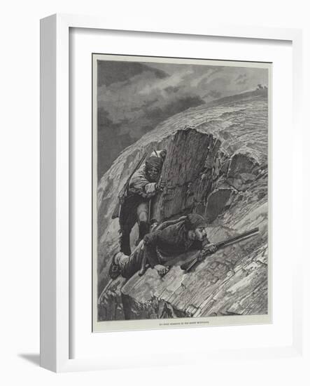 Big Horn Stalking in the Rocky Mountains-Richard Caton Woodville II-Framed Giclee Print