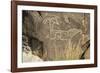 Big-Horned Sheep Jornada-Mogollon Petroglyph at Three Rivers Site, New Mexico-null-Framed Photographic Print