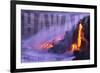 Big Island - Hawaii - Lava Flow-Lantern Press-Framed Premium Giclee Print