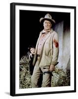 Big Jake by George Sherman and John Wayne with John Wayne, 1971 (photo)-null-Framed Photo