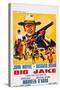 Big Jake, Top: John Wayne on French Poster Art, 1971-null-Stretched Canvas