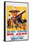 Big Jake, Top: John Wayne on French Poster Art, 1971-null-Framed Stretched Canvas