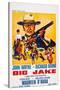 Big Jake, Top: John Wayne on French Poster Art, 1971-null-Stretched Canvas