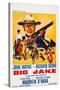 Big Jake, Top: John Wayne on French Poster Art, 1971-null-Stretched Canvas