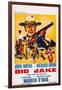 Big Jake, Top: John Wayne on French Poster Art, 1971-null-Framed Art Print