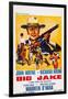 Big Jake, Top: John Wayne on French Poster Art, 1971-null-Framed Art Print