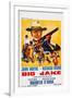 Big Jake, Top: John Wayne on French Poster Art, 1971-null-Framed Art Print