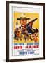 Big Jake, Top: John Wayne on French Poster Art, 1971-null-Framed Art Print