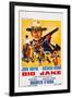 Big Jake, Top: John Wayne on French Poster Art, 1971-null-Framed Art Print