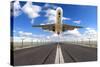 Big Jet Plane Taking off Runway-Jag_cz-Stretched Canvas