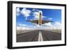 Big Jet Plane Taking off Runway-Jag_cz-Framed Photographic Print