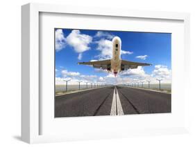 Big Jet Plane Taking off Runway-Jag_cz-Framed Photographic Print