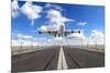 Big Jet Plane Taking off Runway-Jag_cz-Mounted Photographic Print