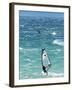 Big Jump Windsurfing in High Levante Winds in the Strait of Gibraltar, Valdevaqueros, Tarifa, Andal-Giles Bracher-Framed Photographic Print