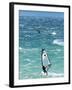 Big Jump Windsurfing in High Levante Winds in the Strait of Gibraltar, Valdevaqueros, Tarifa, Andal-Giles Bracher-Framed Photographic Print