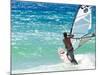 Big Jump Windsurfing in High Levante Winds in the Strait of Gibraltar, Valdevaqueros, Tarifa, Andal-Giles Bracher-Mounted Photographic Print