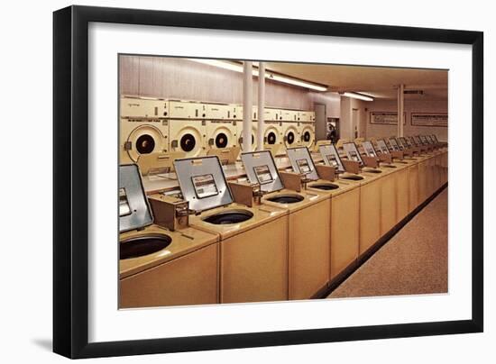 Big Laundromat-null-Framed Art Print