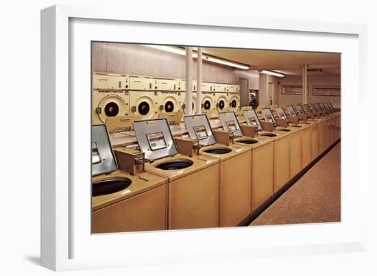 Big Laundromat-null-Framed Art Print