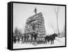 Big Load of Logs on a Horse Drawn Sled in Michigan, Ca. 1899-null-Framed Stretched Canvas