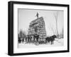 Big Load of Logs on a Horse Drawn Sled in Michigan, Ca. 1899-null-Framed Photo