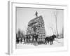 Big Load of Logs on a Horse Drawn Sled in Michigan, Ca. 1899-null-Framed Photo