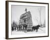 Big Load of Logs on a Horse Drawn Sled in Michigan, Ca. 1899-null-Framed Photo