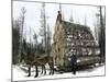 Big Load of Logs on a Skidder in Michigan, c.1880-null-Mounted Giclee Print