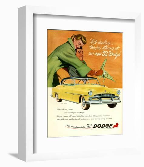 Big New Dependable 52 Dodge-null-Framed Art Print