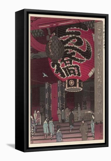 Big Paper Lantern at the Kannon Temple, Asakusa-Shiro Kasamatsu-Framed Stretched Canvas
