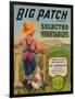 Big Patch Vegetable Label - Watsonville, CA-Lantern Press-Framed Art Print