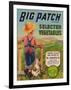 Big Patch Vegetable Label - Watsonville, CA-Lantern Press-Framed Art Print