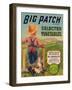 Big Patch Vegetable Label - Watsonville, CA-Lantern Press-Framed Art Print