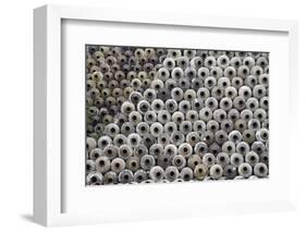 Big pile of wine jars in a winery, Zhejiang Province, China-Keren Su-Framed Photographic Print