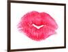 Big Pink Lipstick Kiss-null-Framed Premium Giclee Print