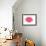 Big Pink Lipstick Kiss-null-Framed Art Print displayed on a wall