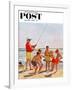 "Big Pole Little Fish" Saturday Evening Post Cover, September 1, 1956-Richard Sargent-Framed Giclee Print