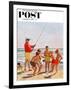 "Big Pole Little Fish" Saturday Evening Post Cover, September 1, 1956-Richard Sargent-Framed Giclee Print