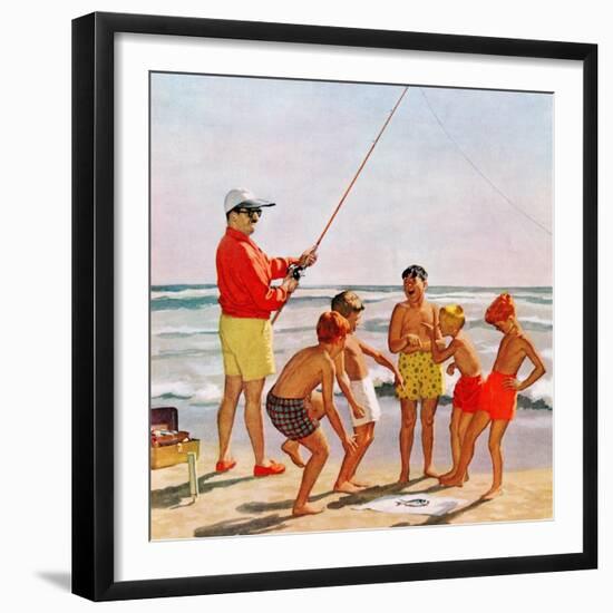 "Big Pole Little Fish", September 1, 1956-Richard Sargent-Framed Giclee Print