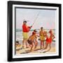 "Big Pole Little Fish", September 1, 1956-Richard Sargent-Framed Giclee Print