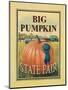 Big Pumpkin-Catherine Jones-Mounted Art Print