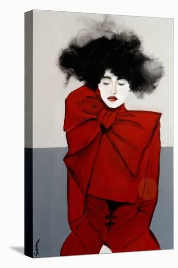 Big Red Bow, 2016-Susan Adams-Stretched Canvas